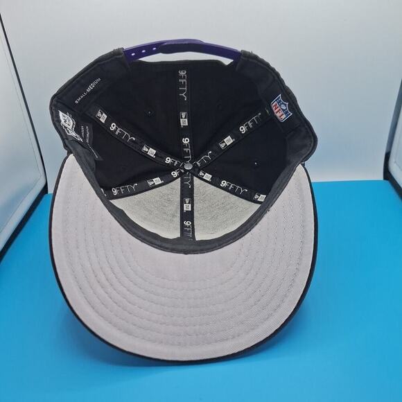 Baltimore Ravens New Era 9FIFTY Black Snapback Hat NFL Cap Size S/M 100% Cotton - Picture 6 of 8